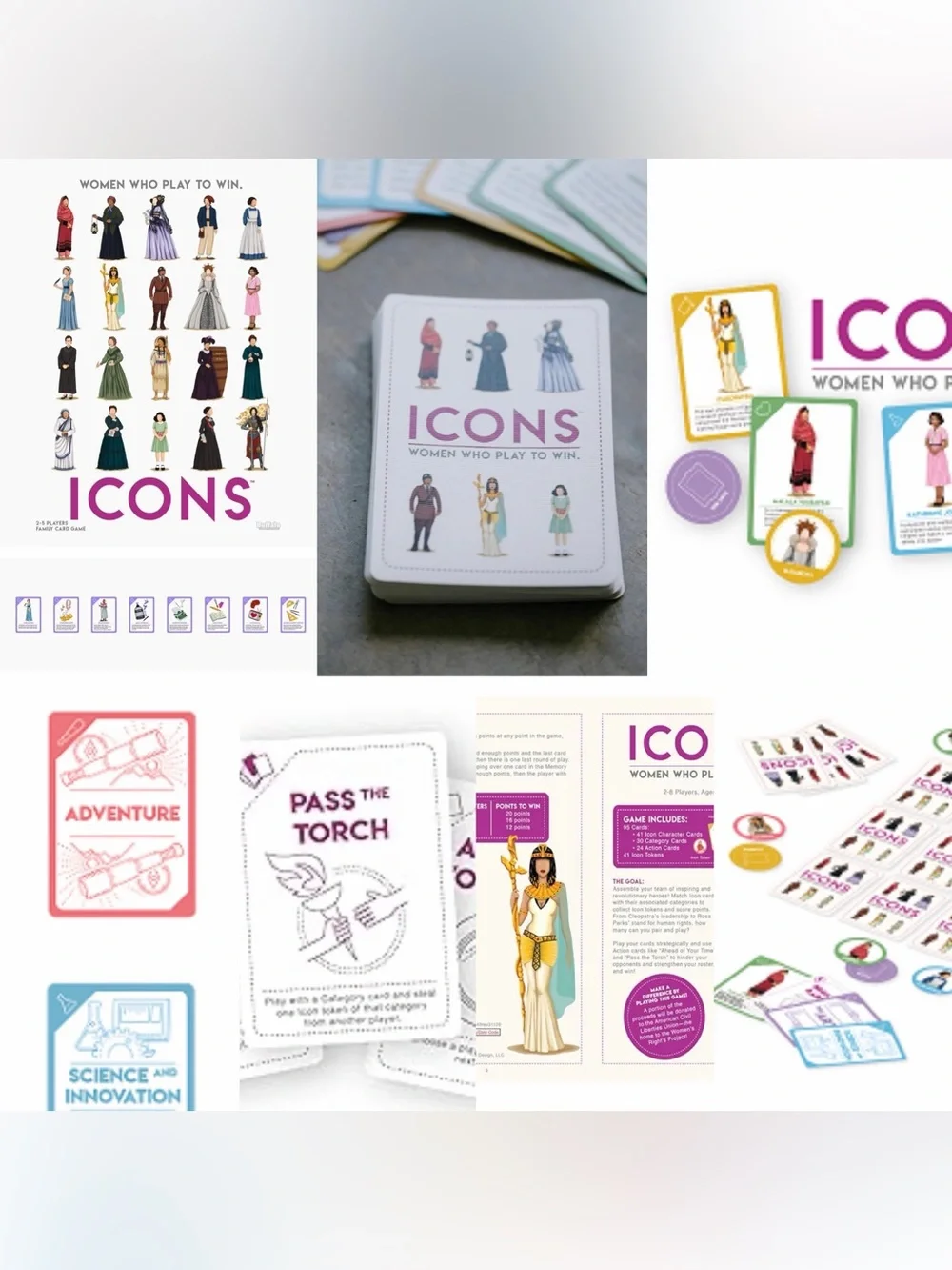 New sealed Icons women who play to win ages 8 & up Game